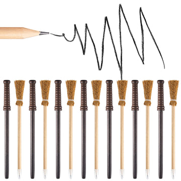 Chinco 20 Pcs Wand Pencils Party Favors Witch Broom Pencils Bulk Set, Halloween Wand Theme Birthday Goody Bag Filler Favors for