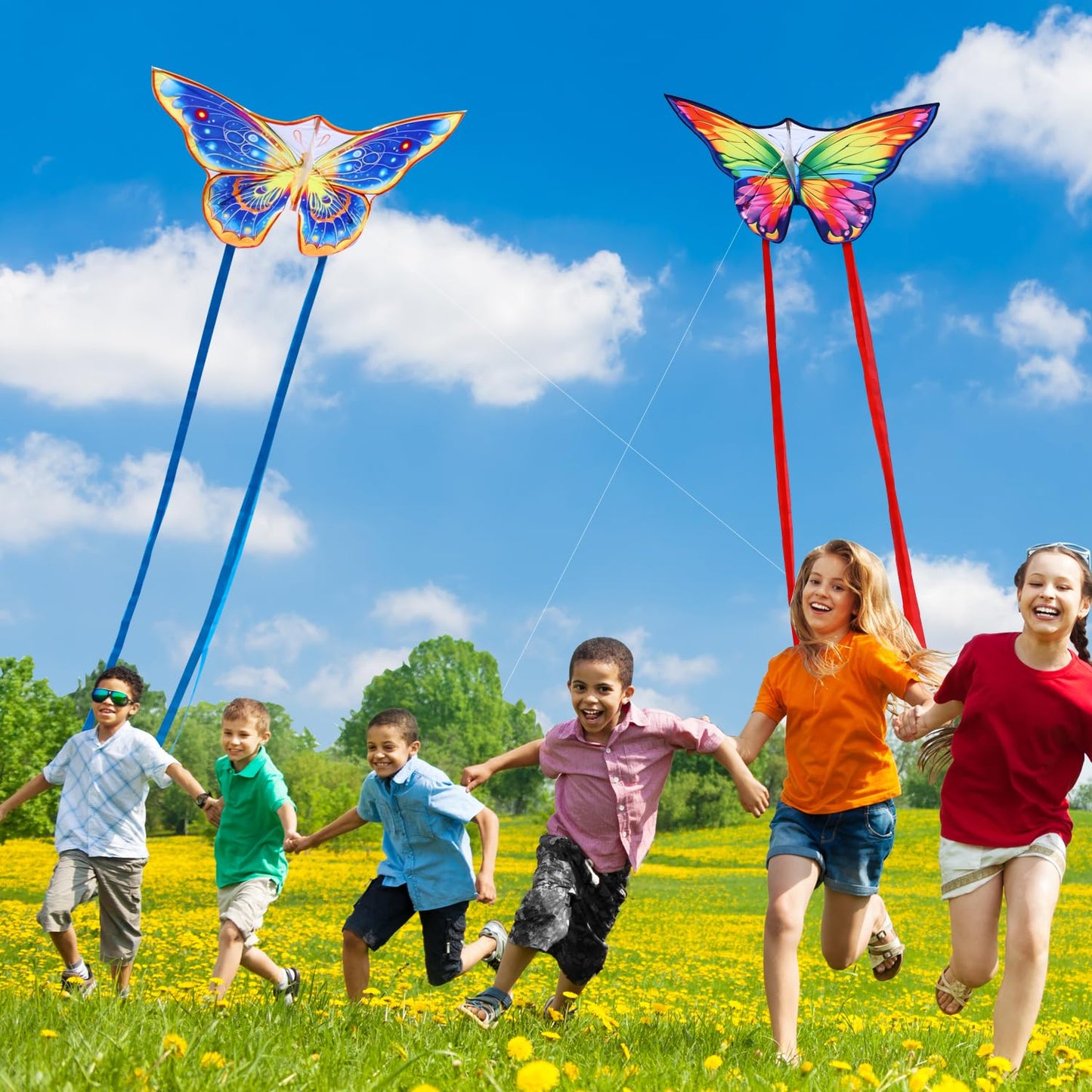 2 Pack Kites For Kids-Small Butterfly Kite For Kids Ages 8-12 Easy To Fly, Beach Kites For Beach Park Outdoor Activities, Gifts