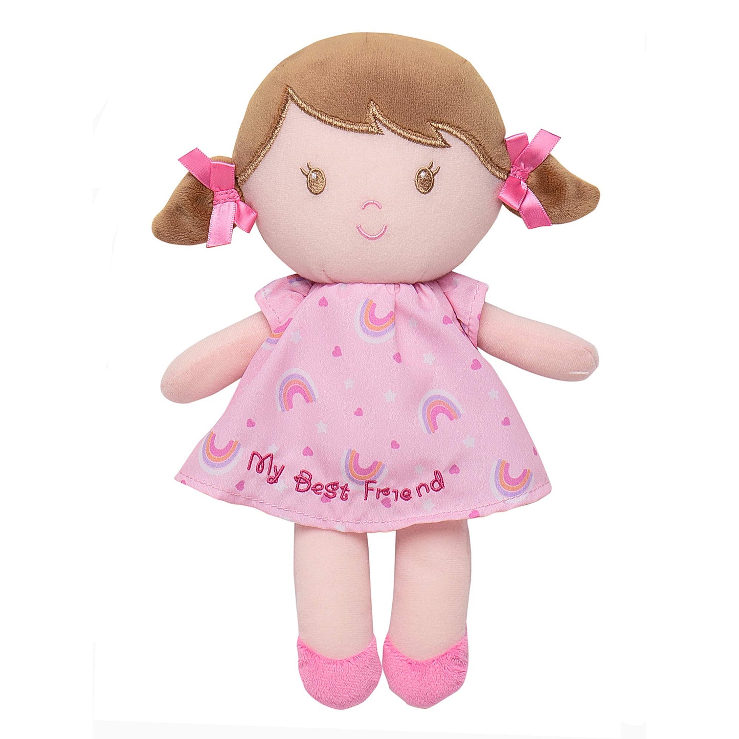 Baby Starters Plush Snuggle Buddy Baby Doll, Dorie, 11 Inch