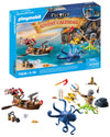 Playmobil Pirates Advent Calendar 71636 - 24 Surprises, Two Figures & Giant Octopus, Multicoloured, Magical Toys for Ages 4+