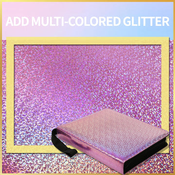 Dosanlues 9 Pocket Card Binder - PU Premium Zip Album for MTG/TCG/Sports Cards - 2.7x3.6 inches - Purple (Model: Pur-sf