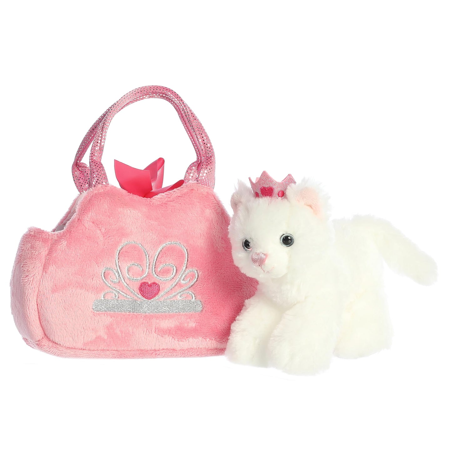 Aurora® Fashionable Fancy Pals™ Princess Kitten™ Stuffed Animal - On-The-Go Companions - Stylish Accessories - Multicolor 8 Inches