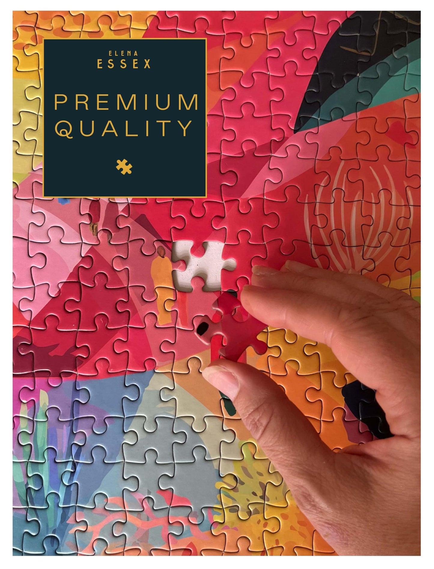 Elena Essex Jigsaw Puzzles - Journey | Puzzle 1000 Pieces | Puzzles For Adults 1000 Pieces | Colorful Cool Abstract Art Puzzle | Puzzles Size 28X20 Inches