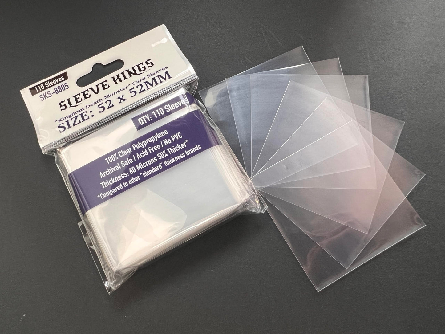 Sleeve Kings ''Kingdom Death Monster'' Card Sleeves 52 X 52 Mm (4X110 Pack, 440 Sleeves)