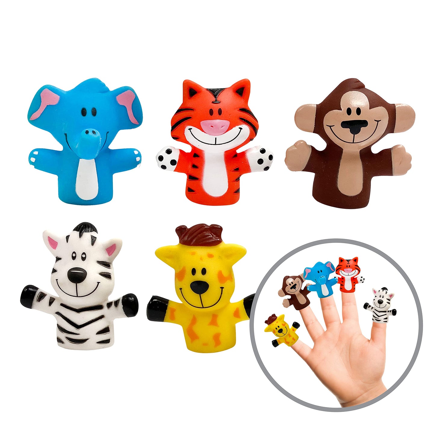 Ginsey Playtex Bath Finger Puppets, 1St Gen,7.5 X 0.5 X 6 Inches