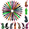 Lewtemi 30 Pieces Slap Bracelet Snake Snap Bracelets Party Snaps Animal Slap Bracelets Halloween Snap Bracelets Slap Bracelets f