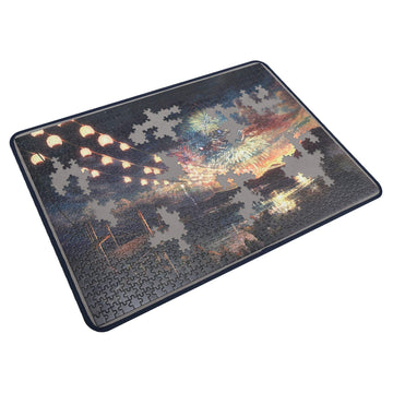 Tektalk Portable Jigsaw Puzzle Mat - Non-Slip Surface for Up to 1000 Pieces, Ideal Puzzle Storage Solution Without Dustproof Cover