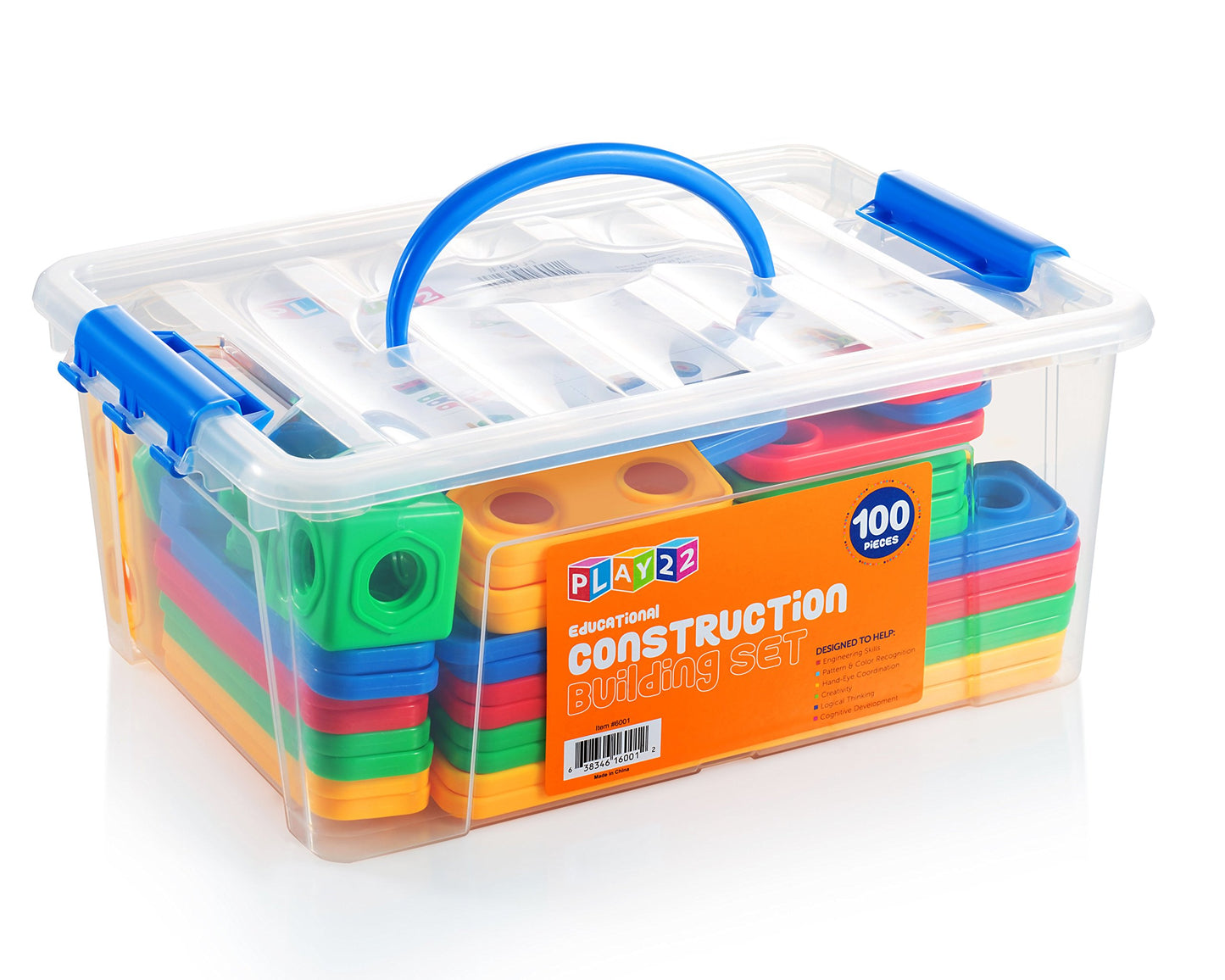 Play22 100Pc Building Blocks For Toddlers Stem Toys - Building Take Apart Toys For Boys And Girls Ages 3 4 5 6 7 8 9 10 - Educat