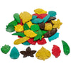 Ready 2 Learn-Ce10008 Coconut Leaves - Set Of 50 - 6 Shapes - 5 Colors - Natural, Hand Made Counters For Kids - Use For Crafts,