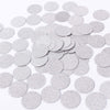 Mowo Glitter Confetti Wedding Party Decor And Table Decor 1.2’’ In Diameter (Silver Glitter,200Pc)