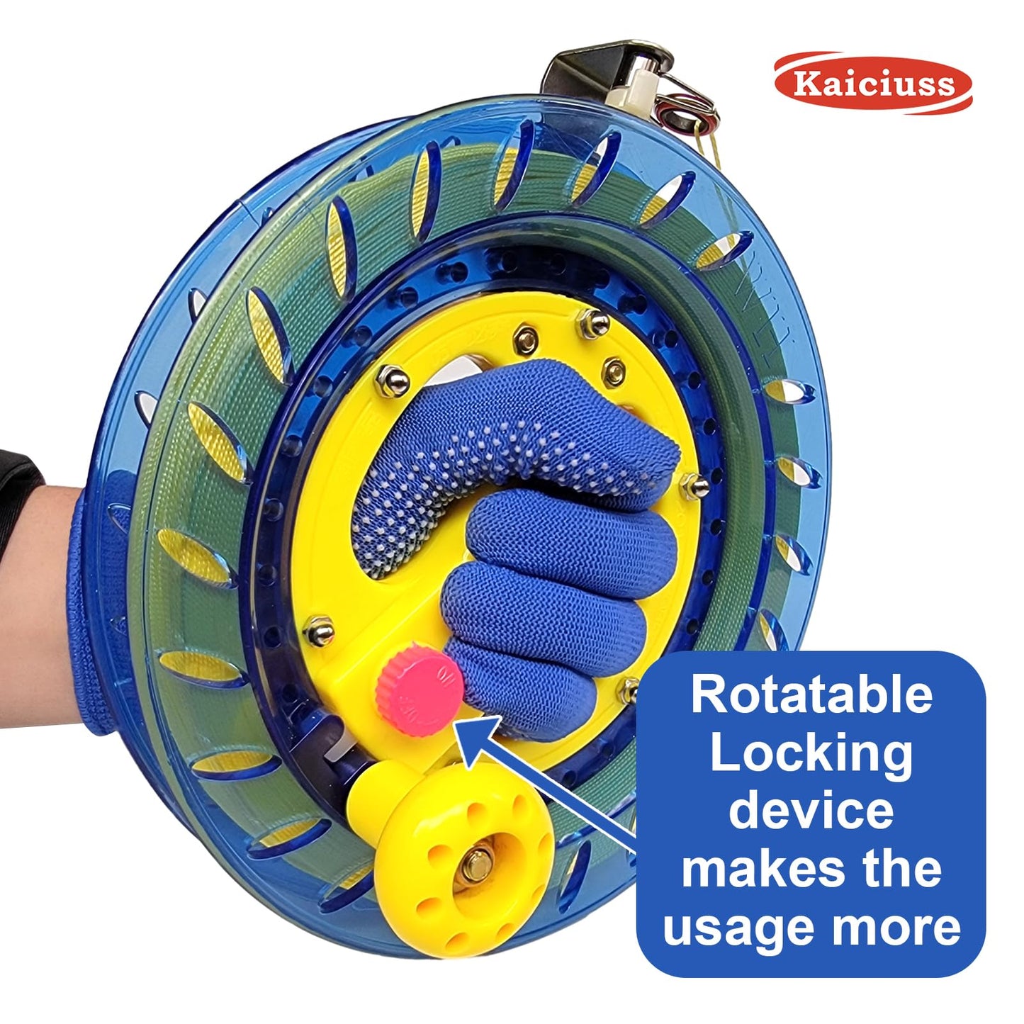 Kaiciuss 8 Inch Kite Reel Winder With Line, Kite String Reel For Kids & Adults, Easy To Use Kite String And Spool, It Comes With 1000 Ft Durable Kite Thread And Connector.