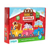 Lovedabble 123 Ride With Animals: Three-Way Puzzle Magic! Count & Identify Numbers By Assembling Wagons, Loading Animals & More