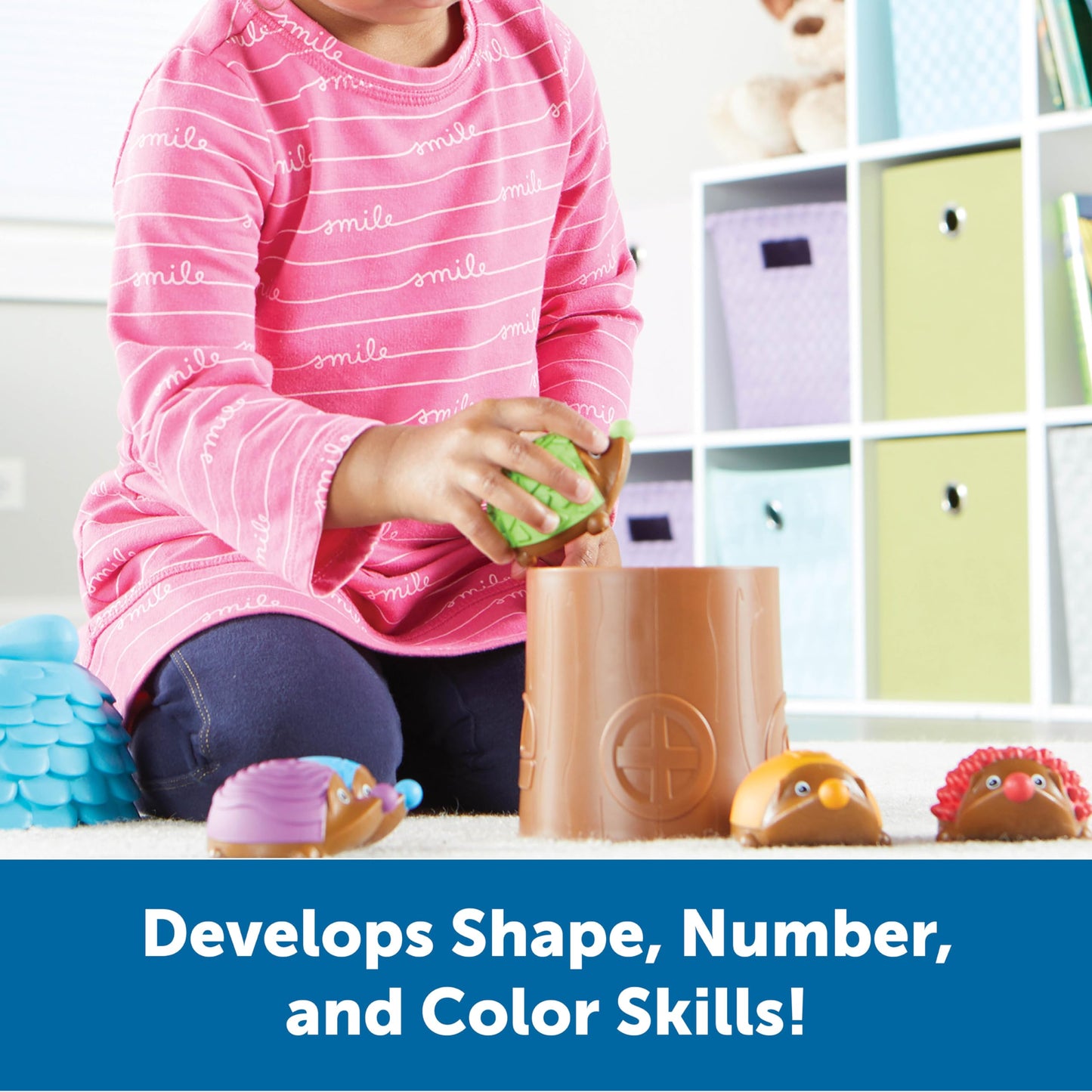 Learning Resources Spike The Fine Motor Hedgehog Sensory Tree House - 7 Pieces, Ages 18+ Months Fine Motor And Sensory Toy, Todd