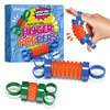 Stargo Finger Poppers Fidget Toy - Pack of 2, Plastic Sensory Hand Exercisers in Red, Green, Blue - Occupational Therapy Stocking Stuffers
