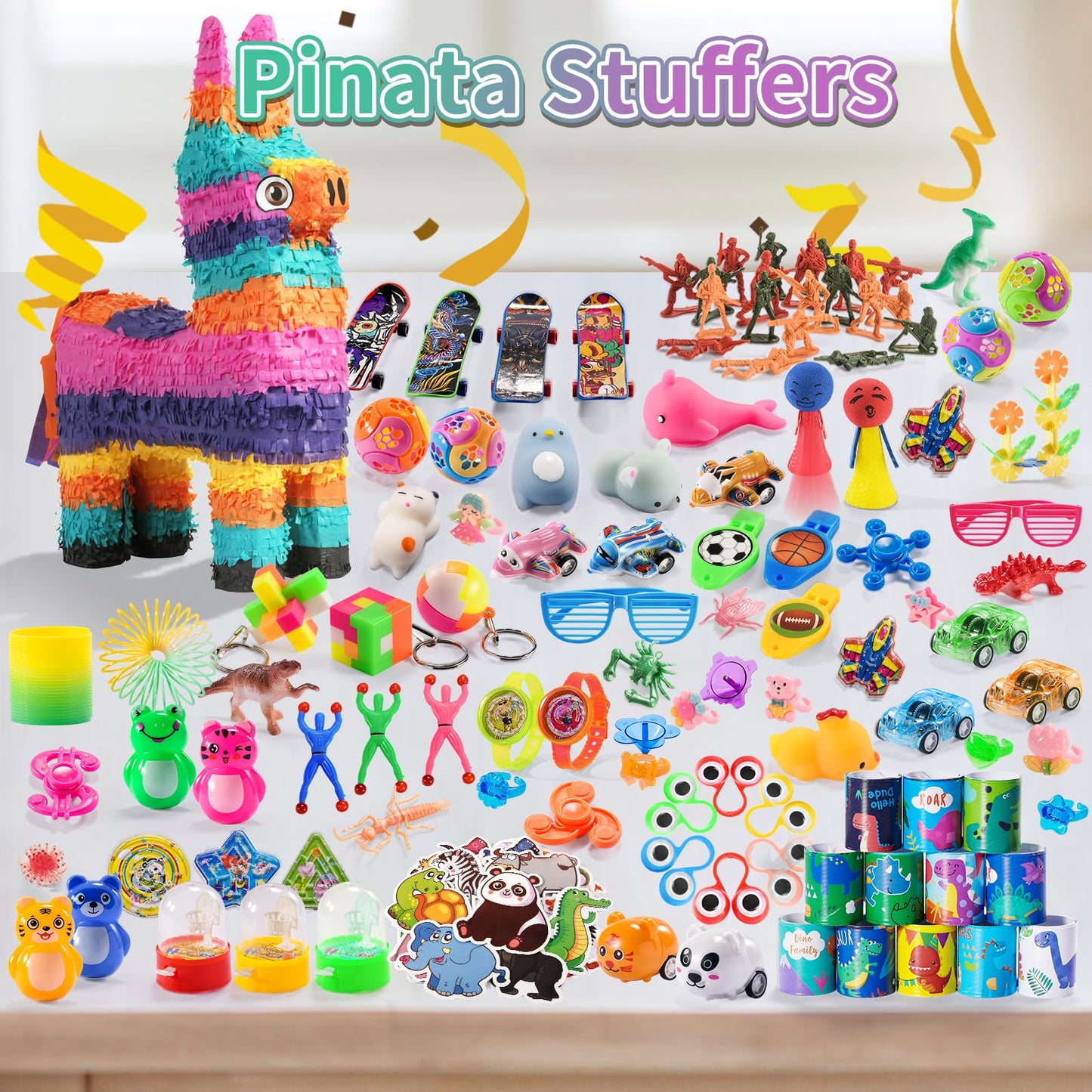 300 Pcs Party Favor For Kids Goodie Bags Stuffers, Prize Box Toys For Kids Classroom Bulk, Small Fidget Toys Pinata Fillers, Tre