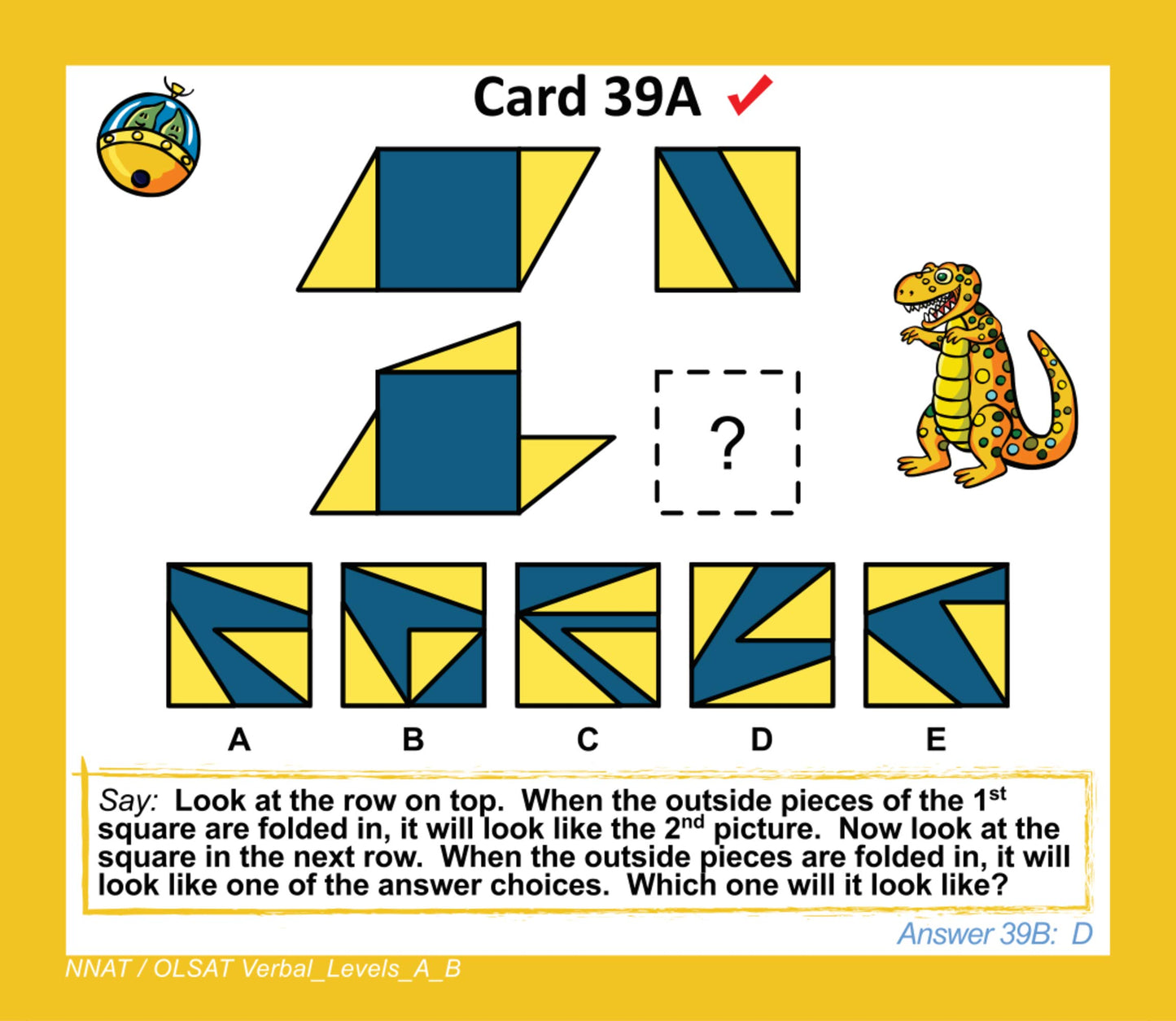 TestingMom.com NNAT and OLSAT Test Prep Flash Cards - NYC Gifted and Talented - Kindergarten (Level A) - Grade 1 (Level B) - 140