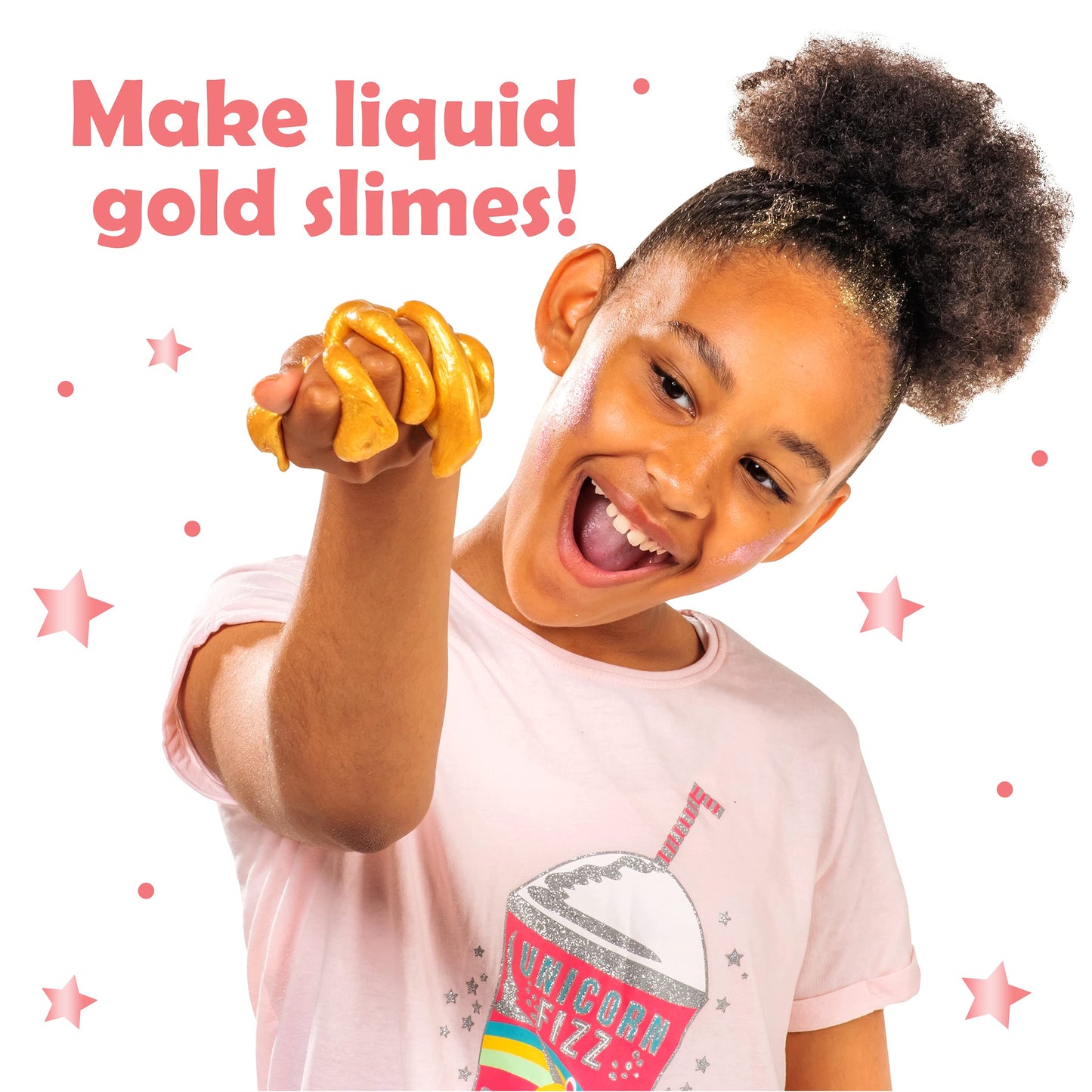 Original Stationery Mini Metallic Shimmer & Shine Slime Kit - Create Rose Gold & Shimmery Creations, Metallic Slime For Kids