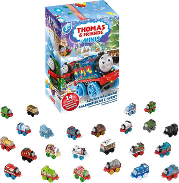 Thomas & Friends Minis Advent Calendar 2023, Christmas 24 Miniature Toy Trains And Vehicles For Preschool Kids Ages 3+ Years
