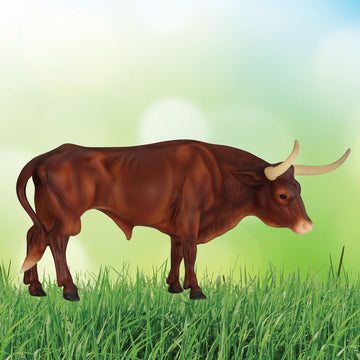 Breyer Horses Traditional Series |Texas Longhorn Bull Animals | Horse Figurine | 11.5 L X 8.5 H | Model #B-TR-10329