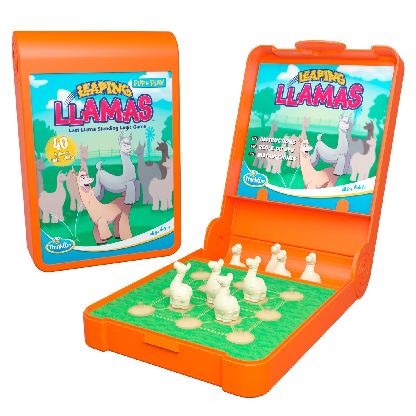 ThinkFun Flip N Play: Leaping Llamas Travel Logic Game for Road Trips, Plane Rides, and Vacations