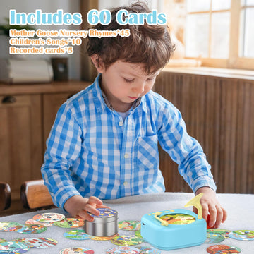 Story Toys For Music Montessori Musical Toys Homestec Player For Toddlers Age 4-10,Record Player For Kids Educational Learning S