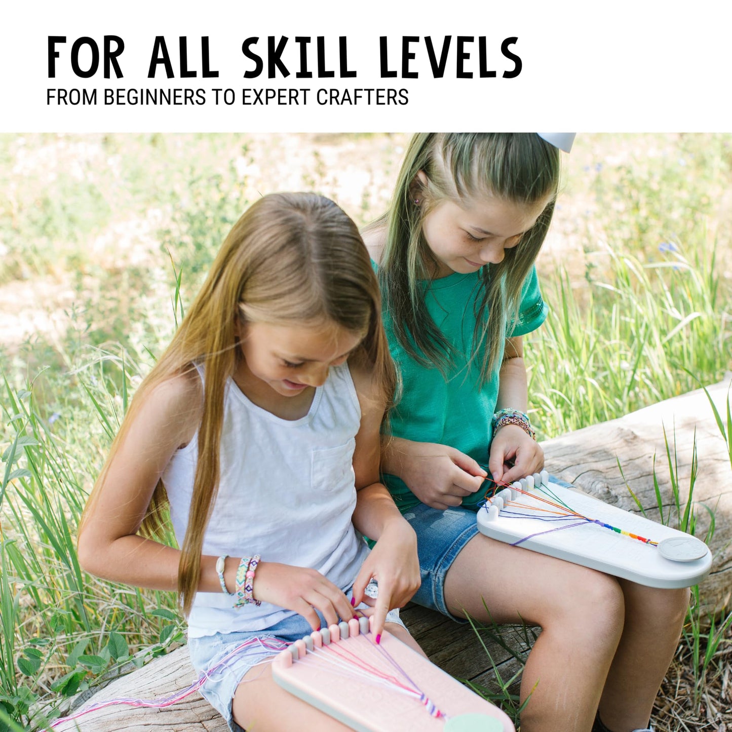 Choose Friendship, My Friendship Bracelet Maker®, An American Original | 20 Pre-Cut Threads - Makes Up To 8 Bracelets | Craft Kit, Kids Jewelry-Making Kit, Gifts For Girls 8-12