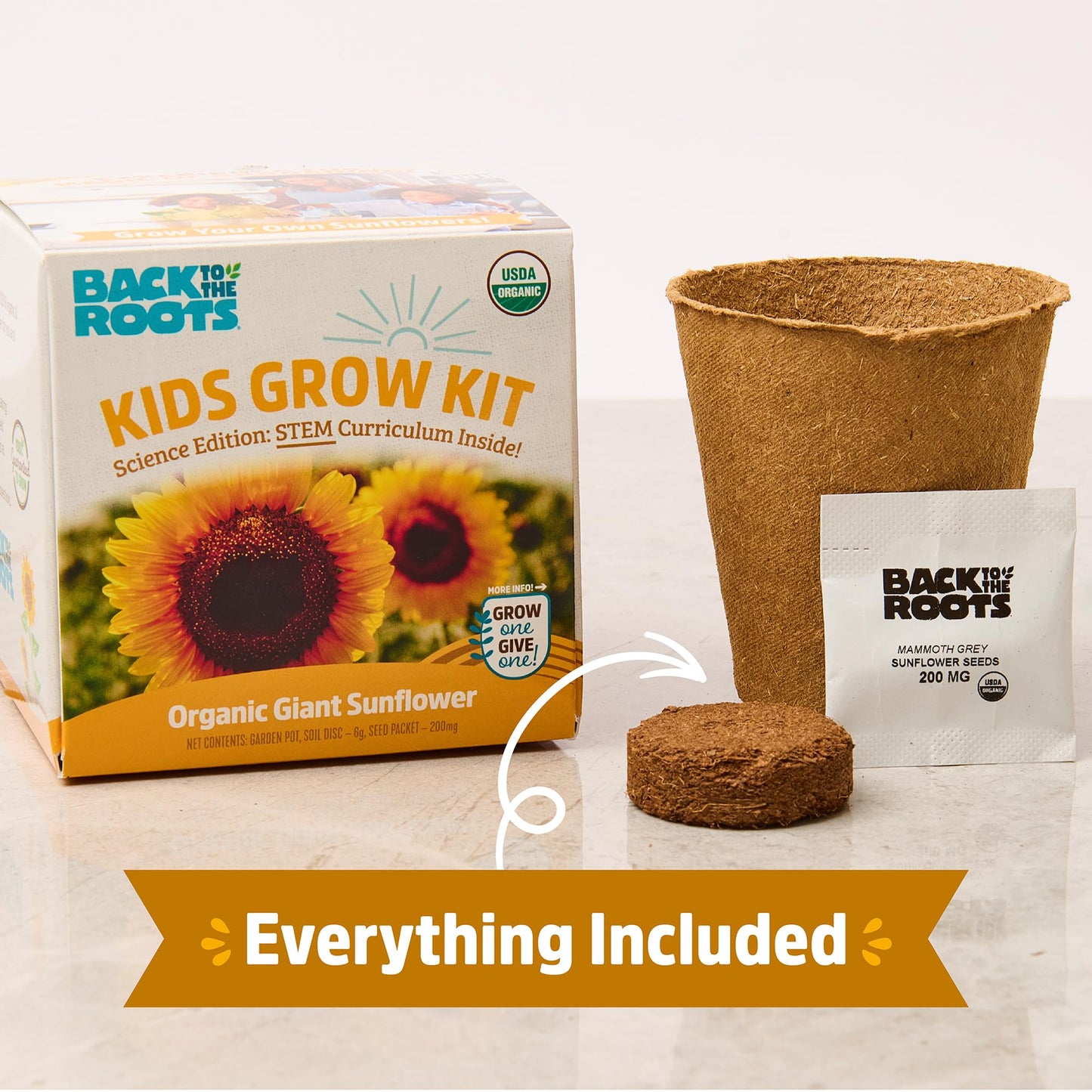 Back To The Roots Kids Science Grow Kit 2Ct - Watermelon And Sunflower