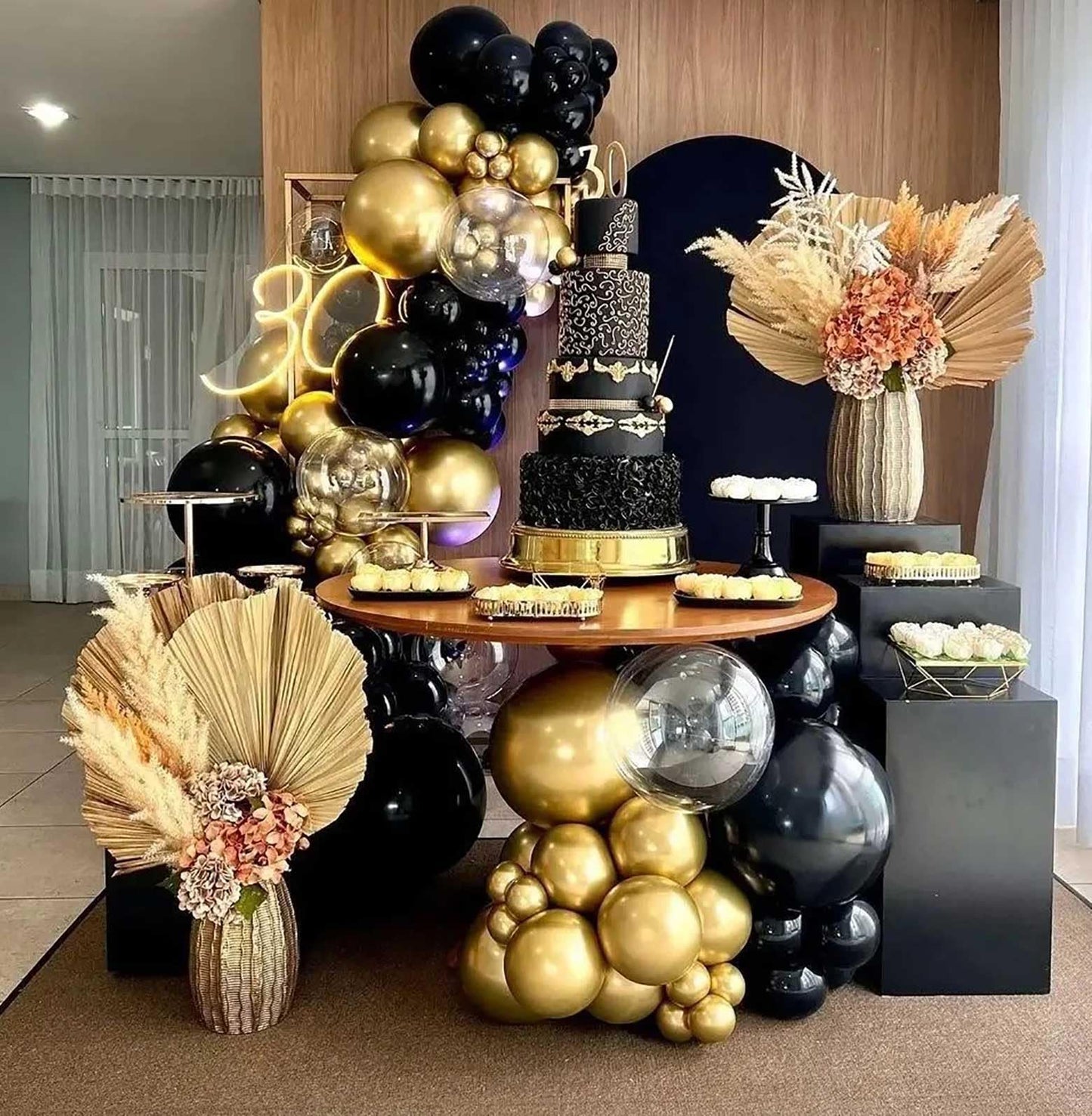 Kalor 12 Inch Metallic Gold Balloons, 50 Pcs Latex Helium Metallic Balloons For Kid'S Birthday Party, Baby Shower, Wedding, Graduate Party Decorations