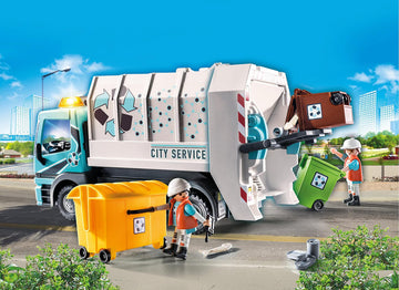 Playmobil City Recycling Truck 2022 Model 70885 - Colourful Plastic Toy Vehicle