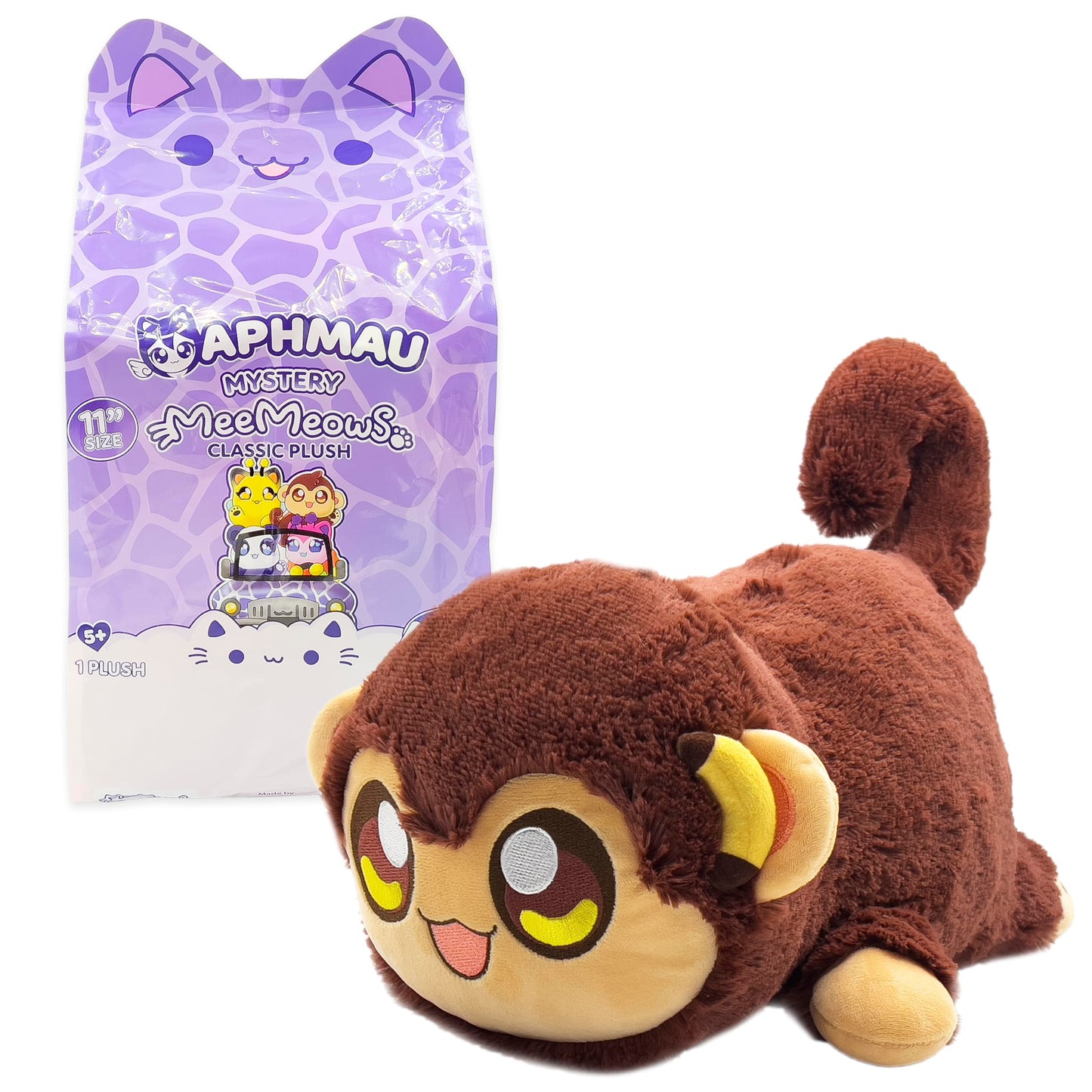Aphmau Meemeows 11” Classic Mystery Plush, Series 1 Safari; Youtube Gaming Channel, Plush Mystery Box, Blind Box, 1 Of 4 Possible Safari Meemeows, Official Merch
