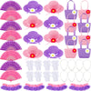 48 Pcs Girls Tea Party Dress Up Playset Includes Toddler Tea Party Gloves And Hat Feather Boa For Kids Dress Up Purses Handheld Fans For Girls Kids Birthdays Easter Party Supplies Accessories