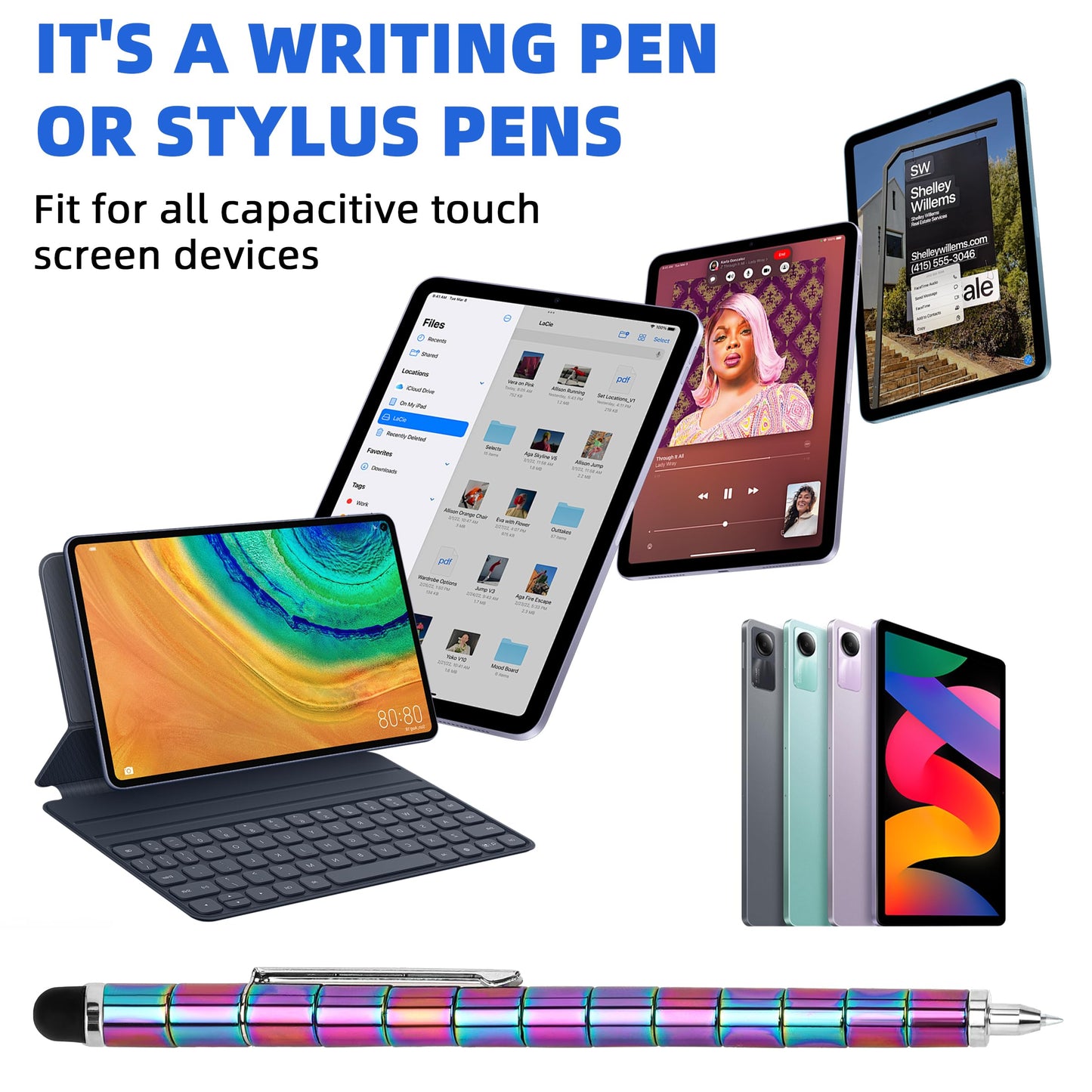 DAIKOYE Fidget Pen Magnetic Toys - Multicolor Metal Small Fidget Pens for Teens & Kids