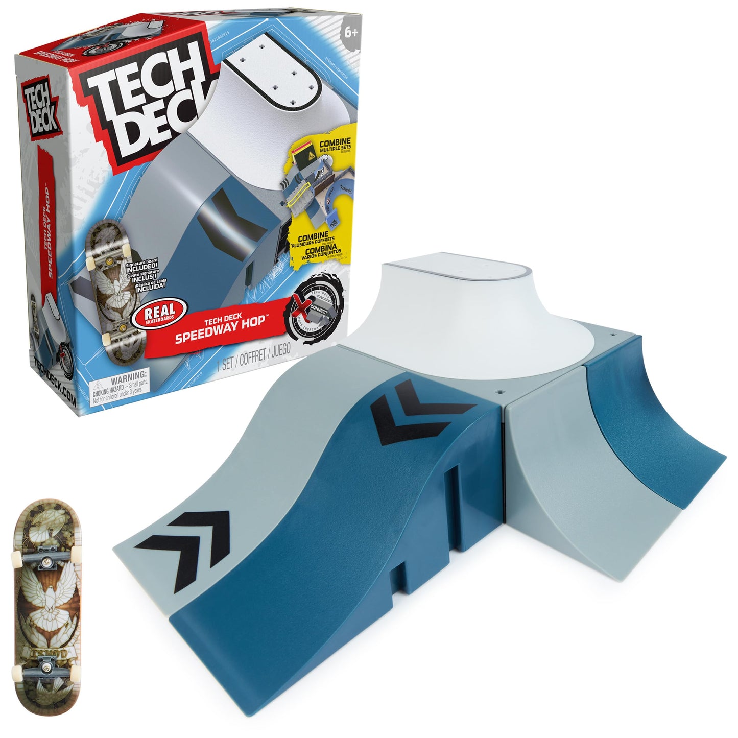 TECH DECK Speedway Hop X-Connect Park Creator Customizable and Buildable Ramp Set with limited availability Fingerboard Kids Toy for Ages 6 and up