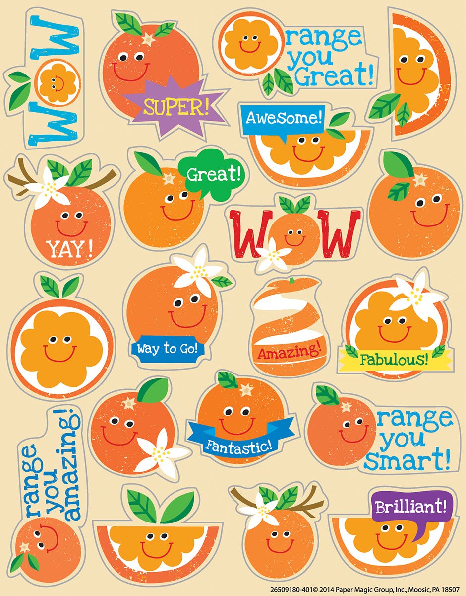 Eureka Orange Stickers, Scented (650918)