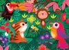 Ceaco Jungle Friends 100-Piece Jigsaw Puzzle - Multicolor - 15 x 11 - Cardboard - Model 1615-14
