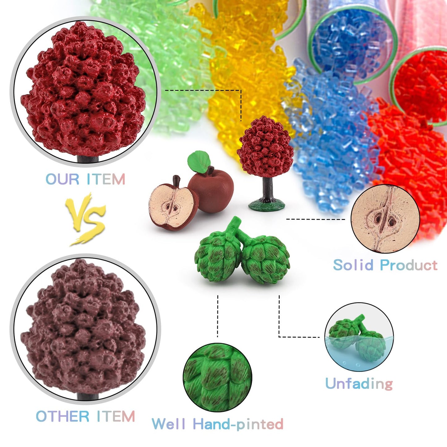 Lc Joycre Small Barn Farm Animals Playset Farm Toy Farm Animals Figurines For Cake Topper For Toddlers 1-3