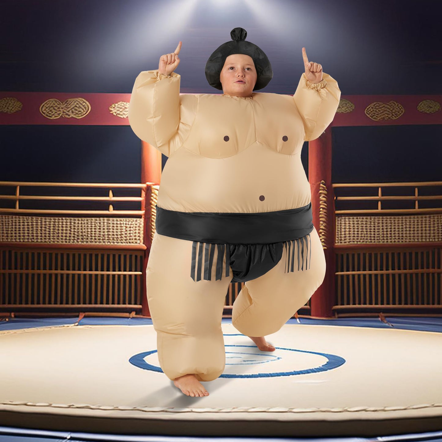 Morph Black Sumo Wrestler Inflatable Costume For Kids Inflatable Costume Sumo Wrestling Suit For Kids Halloween Costume Kids