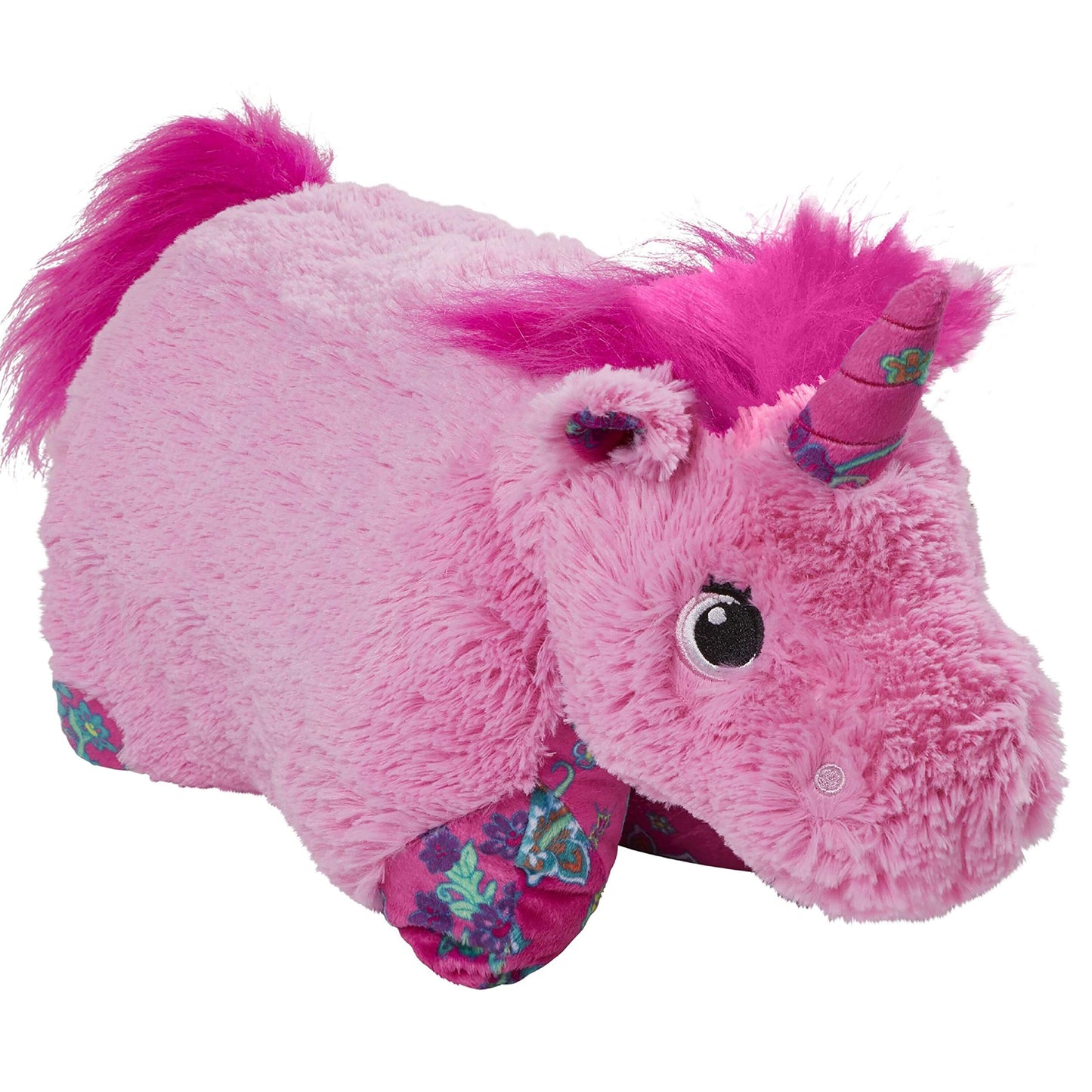 Pillow Pets Colorful Pink Unicorn - 18' Stuffed Animal Plush Toy