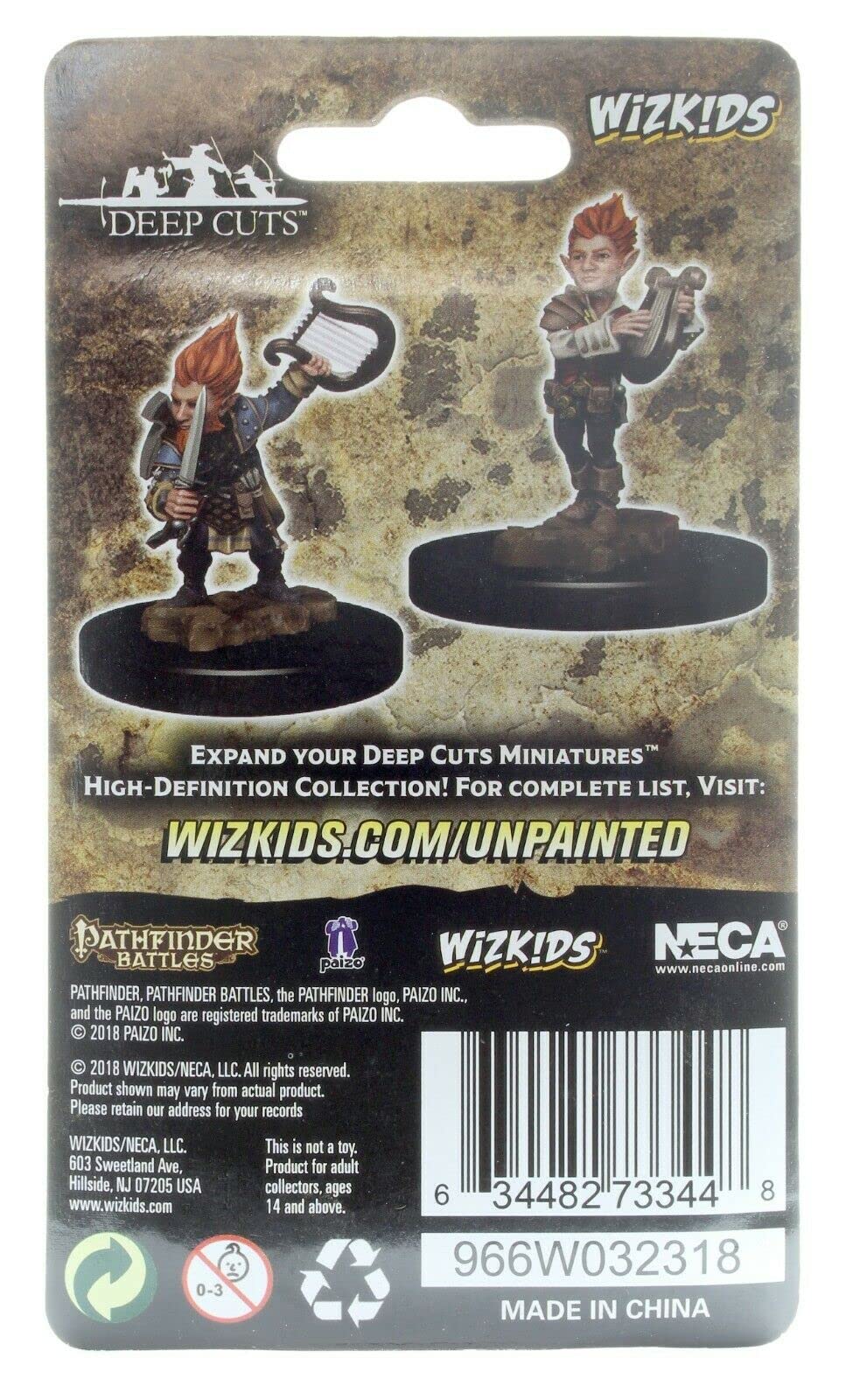 Pathfinder Deep Cuts Unpainted Miniatures: Wave 5: Gnome Male Bard
