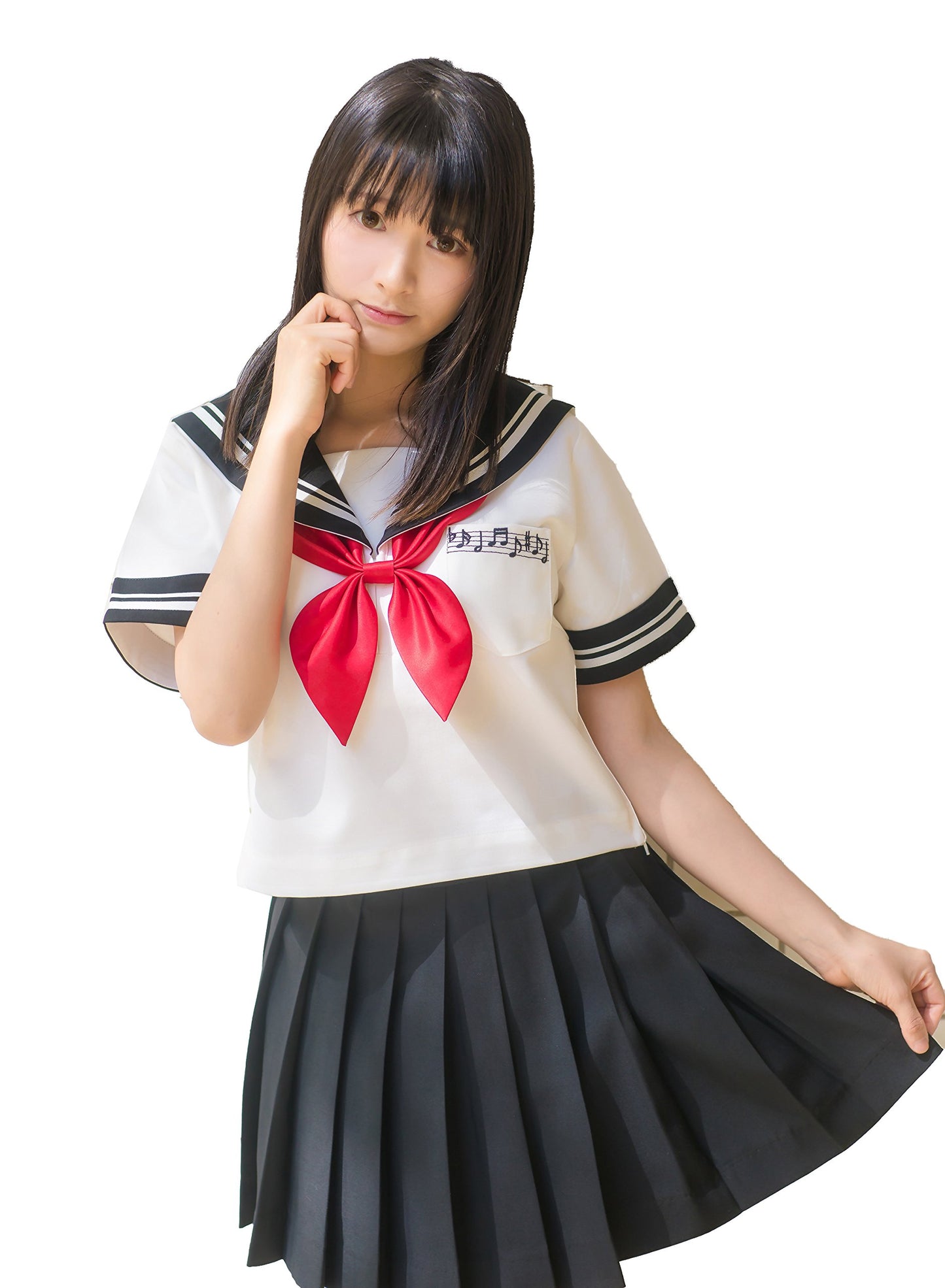 Beautifulfashionlife Women`S School Uniform High Waist Band Short Pleated Skirts(L,Black)