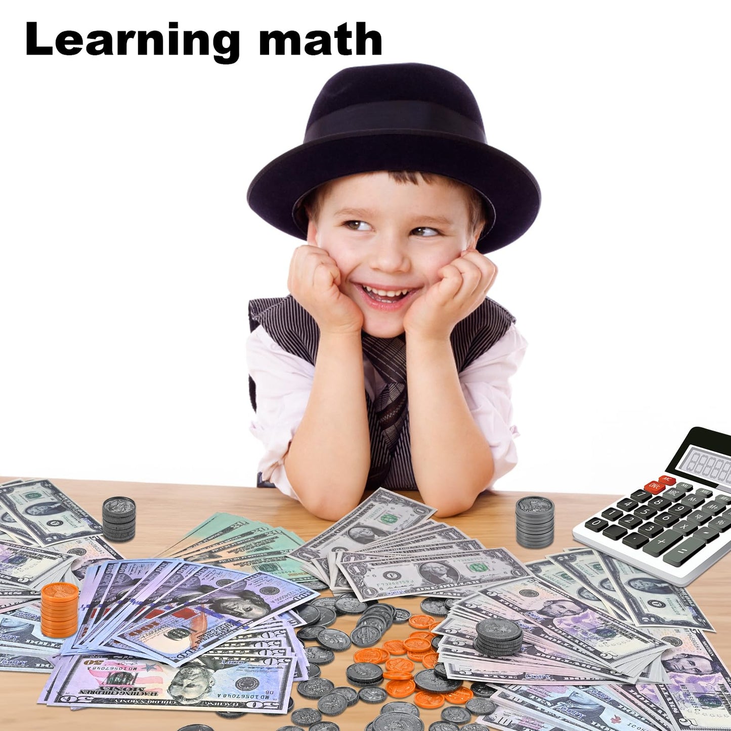 GOLDGE 360-Piece Math Set for Kids 3-8: Number Learning Toys Develop Early Math Skills, Preschool Games for Boys & Girls, Multic