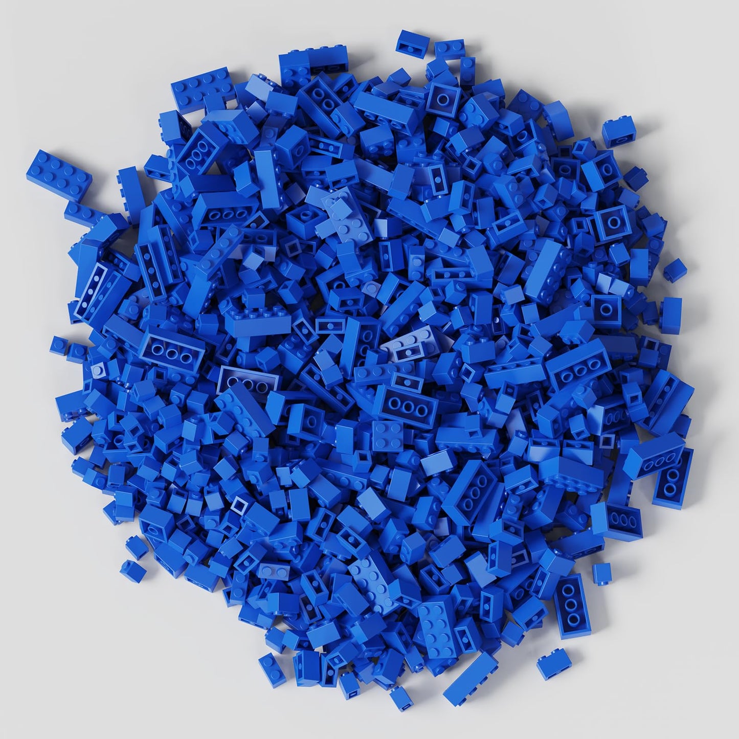 Webrick 300 Pcs Classic Building Bricks, Blue Bulk Bricks,Compatible With Lego And Major Brands Parts And Pieces, Creative Build