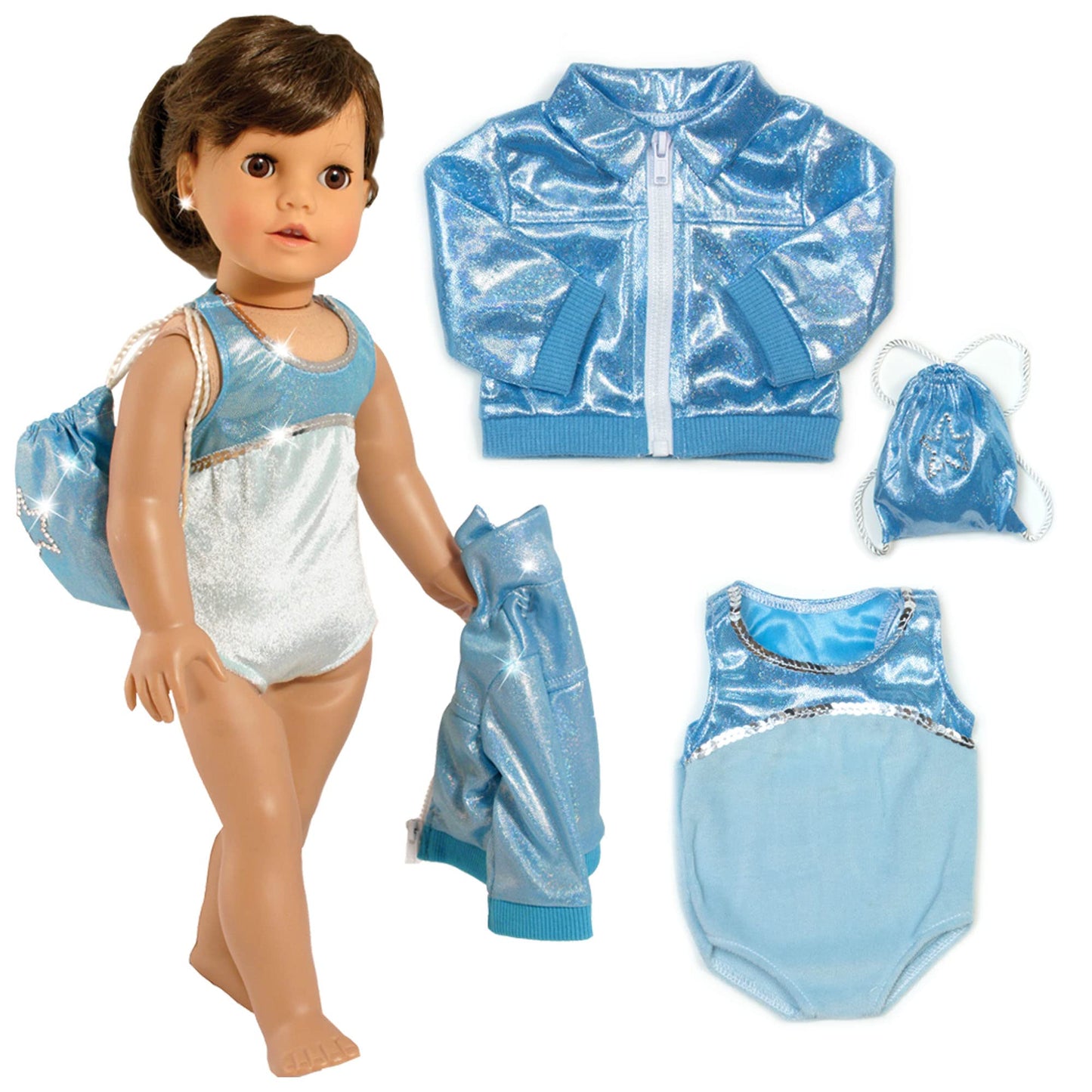 Sophia'S - 18'' Doll - Gymnastics Leotard & Nylon Jacket - Pink