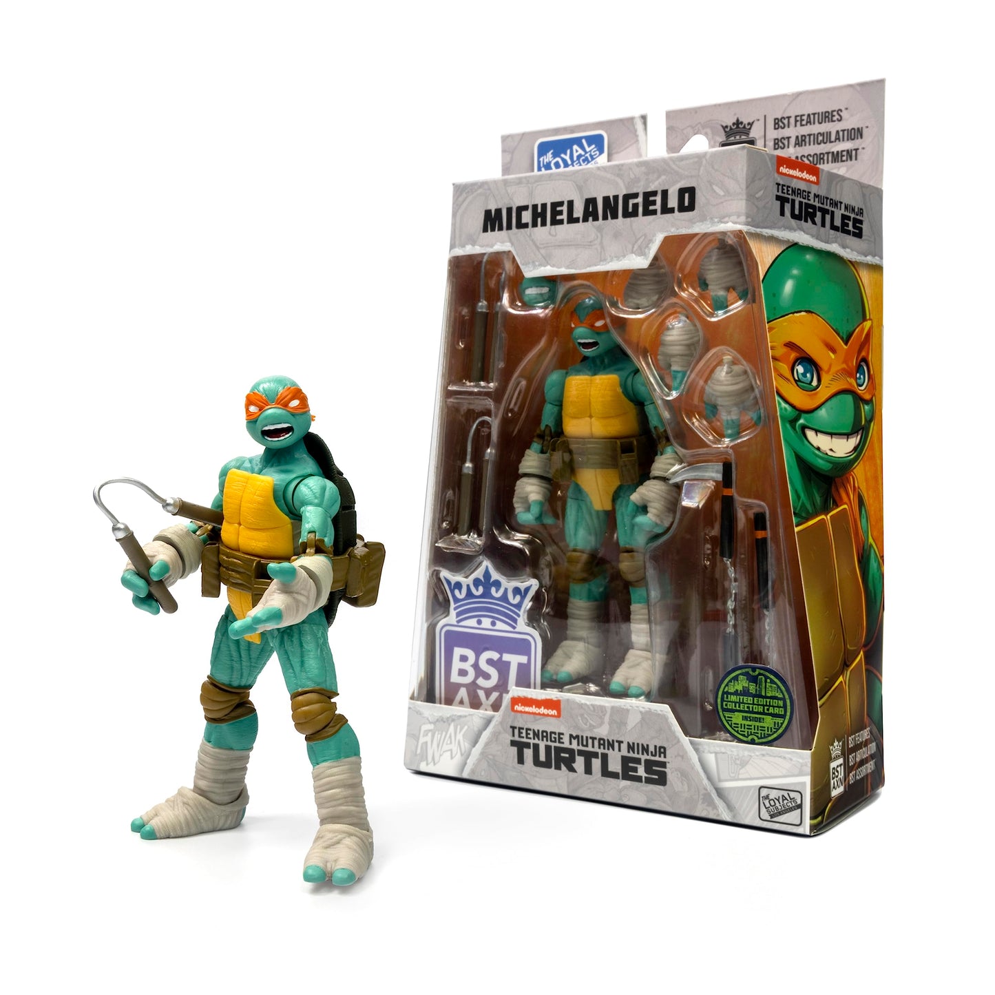 Teenage Mutant Ninja Turtles BST AXN Michelangelo IDW Inspired Comic Heroes 5-inch Action Figure
