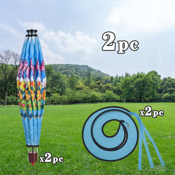 Giant Butterfly Hot Air Balloon Garden Wind Spinners Large Pinwheels Whirligigs Windmill Toys For Kids Yard Decor Lawn Decoratio