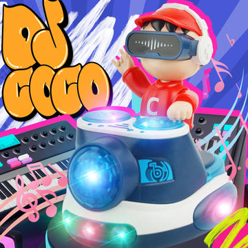 Musical Toys For Baby 6-18 Months, Infant Tummy Time Toy For Toddler, Baby Crawling Toys Development Early Educational Kids Dj B