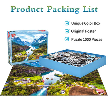 Jigsaw Puzzles For Adults 1000 Piece Puzzle For Adults 1000 Pieces Puzzle 1000 Pieces- Geiranger Fjord Norway