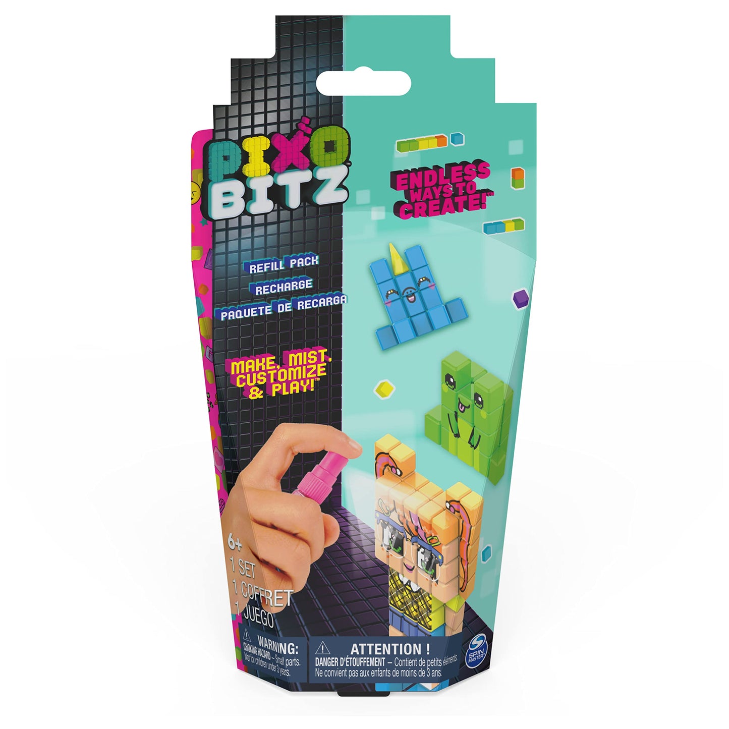 Pixobitz, Recharge Pack 270 Water Fuse Beads, Decos and Accessories Creative Activity STEM Arts and Crafts Kids Toys for Girls &