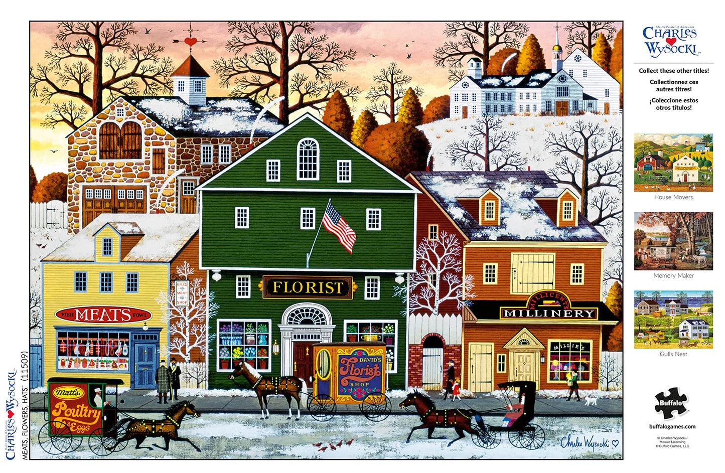 Buffalo Games - Charles Wysocki - Meats, Flowers, Hats - 1000 Piece Jigsaw Puzzle