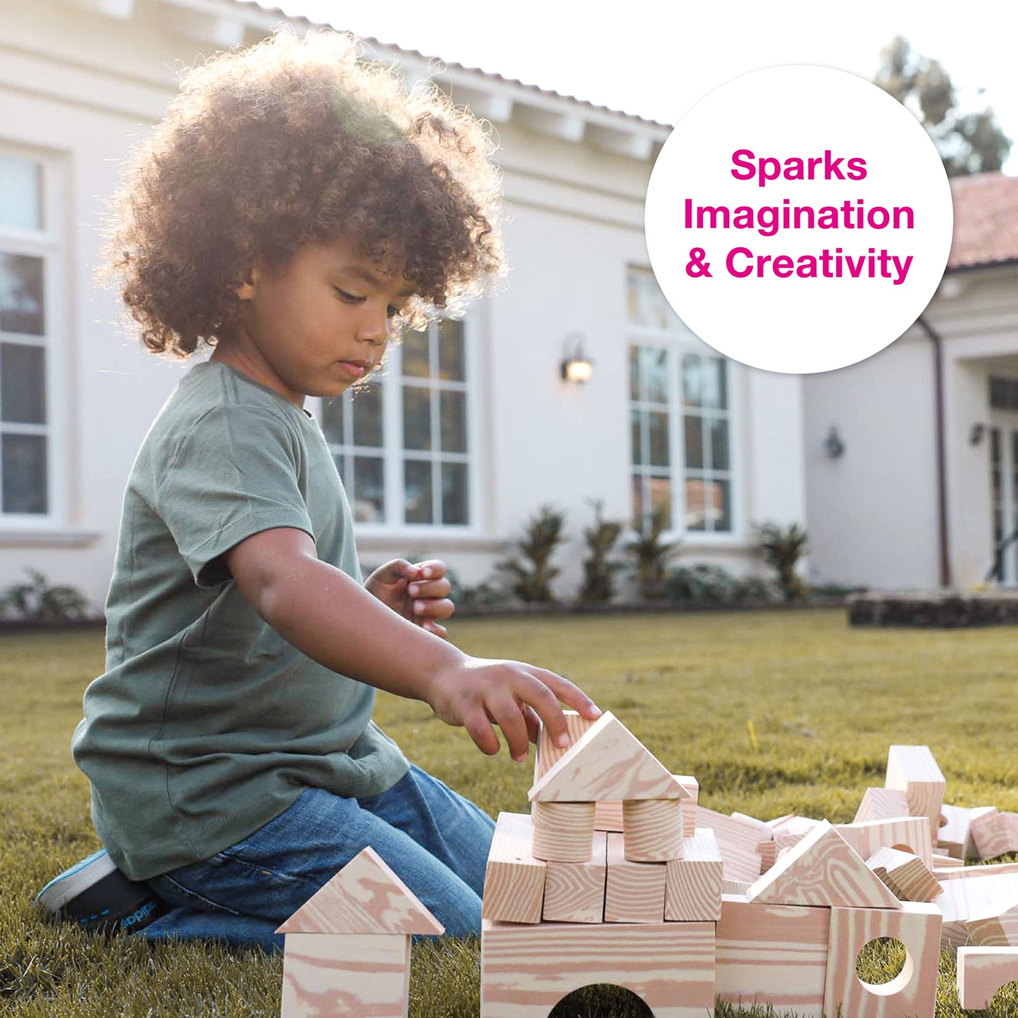 Edushape Wood-Like Soft Baby Blocks For Toddlers 1-3, 30 Pieces Regular Size - Edu-Blocks Soft Blocks Foam Blocks - Stacking Blo